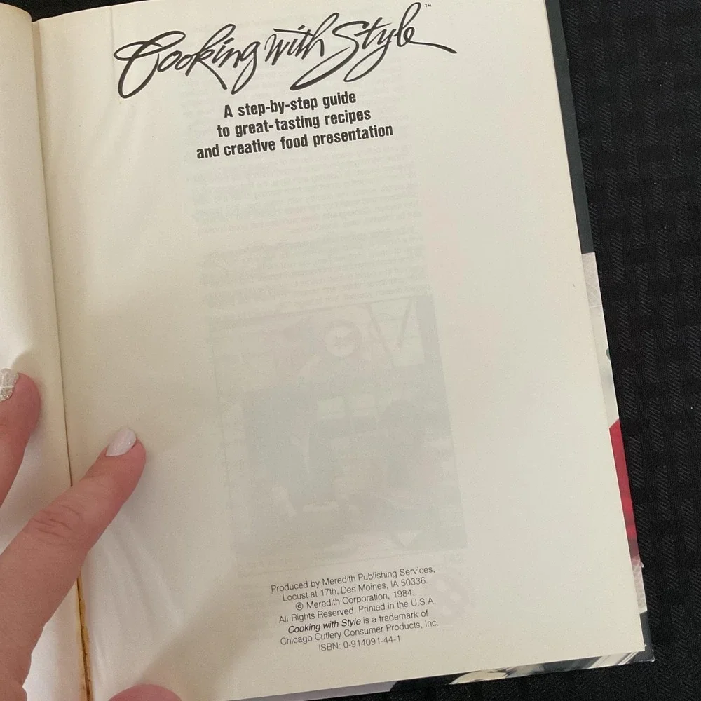 Cooking With Style Chicago Cutlery Cookbook Recipes Meat‎ Knife Guide Hardcover